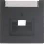 Busch-Jaeger future® linear Κεντρικό κάλυμμα 1 θέσης UAE/IAE με πεδίο σήμανσης, Λευκό στούντιο