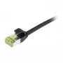 Synergy21 CAT6A S/FTP Slim Καλώδιο patch, 3m, Μαύρο, 500MHz, LSZH Superflex, RJ45