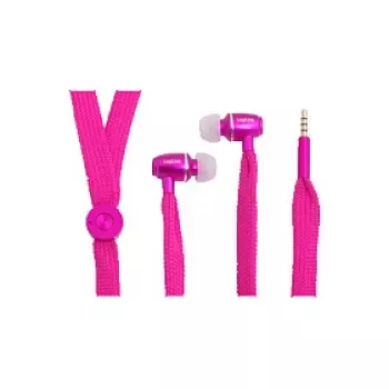 LogiLink στερεοφωνικό headset in-ear με μικρόφωνο, 3,5 mm, ροζ