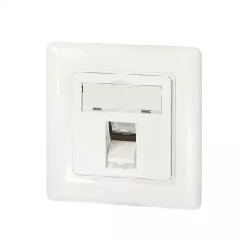 LogiLink κάλυμμα keystone για 1 μονάδα, γερμανικού τύπου, λευκό