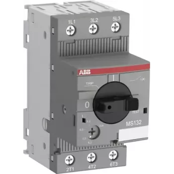ABB MS132-0.4 διακόπτης προστασίας κινητήρα, 0,25-0,4 A, 3-πολικός, 690 V AC, 100 kA, θερμικός-μαγνητικός, ράγα DIN