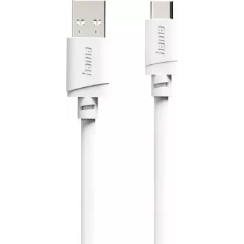 Hama Καλώδιο USB-A σε USB-C, 2 m, Λευκό