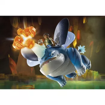 Playmobil 71082 Dragons: The Nine Realms - Plowhorn & D'Angelo με λειτουργία έκρηξης κρυστάλλινου βράχου