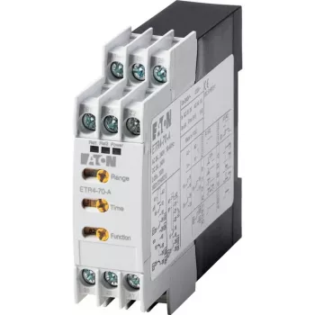Eaton ETR4-70-A πολυλειτουργικό χρονικό ρελέ, 24-240 V AC/DC, 2 εναλλασσόμενες επαφές, 0,05 s-100 h, ράγας DIN