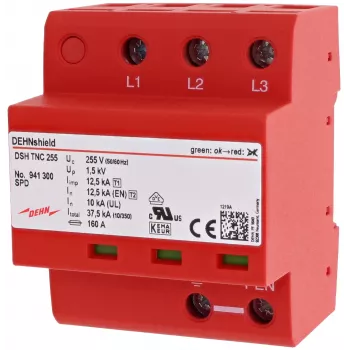 DEHN DSH TNC 255 DEHNshield συνδυαστικός απαγωγός υπέρτασης για συστήματα TN-C