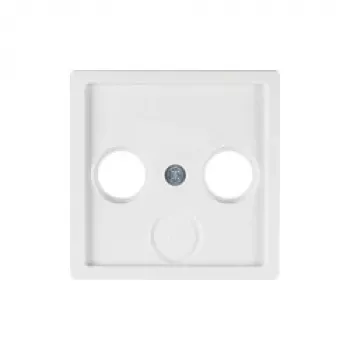 Berker 12036089 Κεντρική πλάκα για πρίζες κεραίας 2 και 3 οπών, λευκό