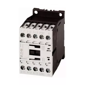 EATON Moeller DILM9-01 24 V DC 3-πολικός ρελέ, 9 A, 4 kW, 1 βοηθητική επαφή NC, βιδωτές συνδέσεις, τοποθέτηση σε ράγα