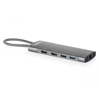 DIGITUS DA-70922 Σταθμός σύνδεσης USB-C, 9 θυρών, 2x HDMI, USB, RJ45