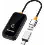TechniSat Technicast 100 Ασύρματος προσαρμογέας CarPlay & Android Auto – μαύρο, USB-C, Plug & Play