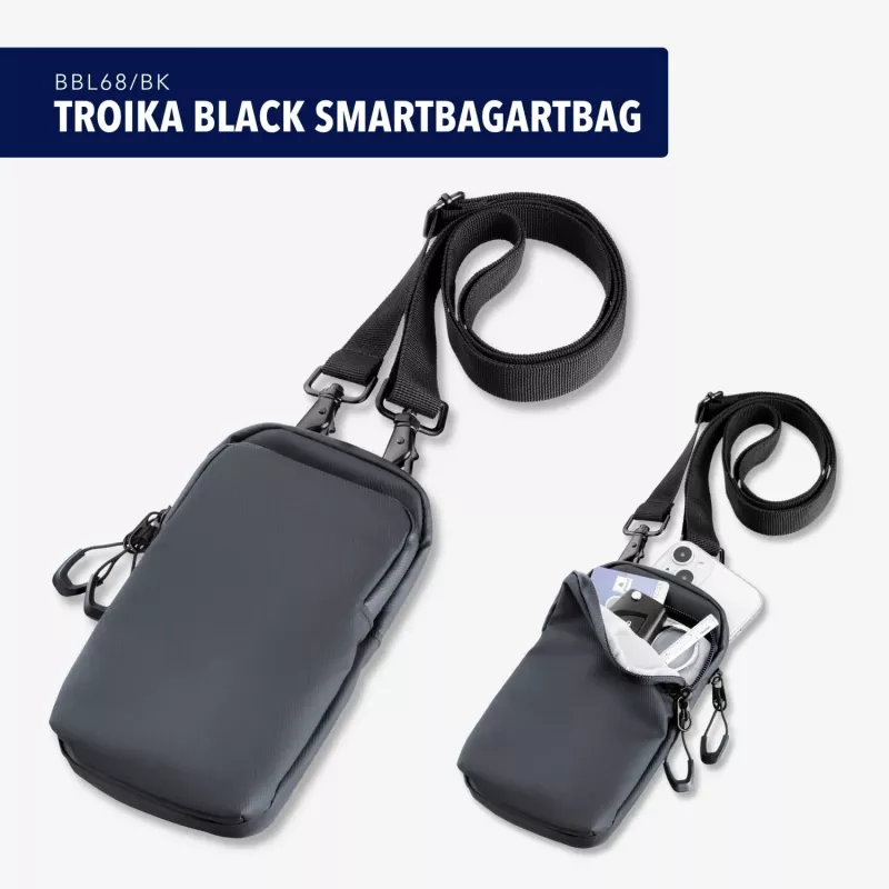 TROIKA BLACK SMARTBAG τσάντα ώμου smartphone BBL68/BK