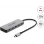 Delock hub USB 10 Gbps 2 θυρών με 2 θύρες USB-C 4K και PD 3.0 100 W