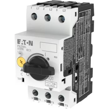 EATON PKZM0-1 διακόπτης προστασίας κινητήρα, 0,63-1A, 3-πολικός, 0,25kW στα 400V, περιστροφικός διακόπτης, συνδέσεις βίδας