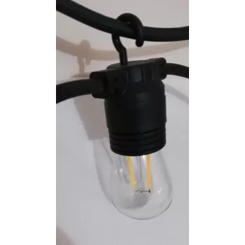 SYNERGY21 S21-LED-001138 λάμπα LED retrofit S14 E27 θερμό λευκό 1,5W για γιρλάντες