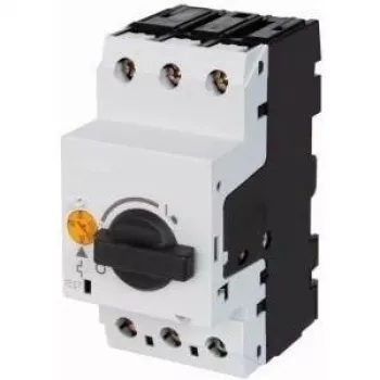 EATON PKZM0-6.3 διακόπτης προστασίας κινητήρα, 3-πολικός, 4-6,3 A, 2,2 kW, περιστροφικός διακόπτης