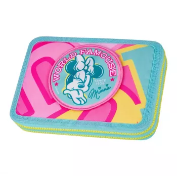 McNeill Γεμάτη κασετίνα με 2 φερμουάρ XL Disney Minnie Mouse