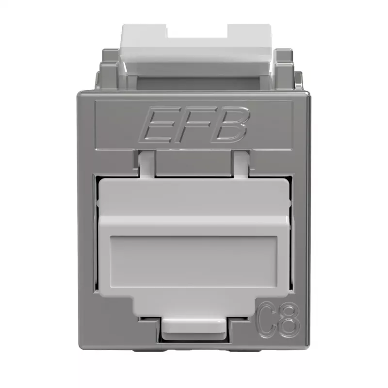EFB Elektronik E-20096 RJ45 Keystone Slimline Cat.8.1 2000MHz θωρακισμένη μονάδα