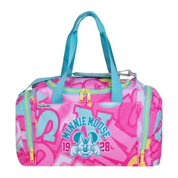 McNeill Disney Minnie Mouse Αθλητική τσάντα, ροζ/κόκκινη, 16L, πολυεστέρας, παιδική