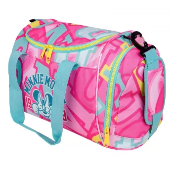 McNeill Disney Minnie Mouse Αθλητική τσάντα, ροζ/κόκκινη, 16L, πολυεστέρας, παιδική