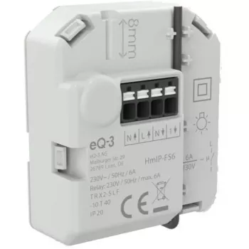 Homematic IP Εντοιχισμένος διακόπτης ρεύματος 6 A (συσκευασία 3 τεμ.)