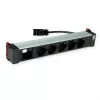 Bachmann POWER FRAME 5x πρίζα Schuko 1x υποδοχή μονάδας 0,2m GST18i3 μαύρο