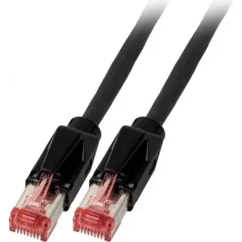EFB Elektronik K8708SW.7,5 Cat.6A S/FTP LSZH Patchkabel, Daetwyler 7702 TM21, 7,5 m, μαύρο