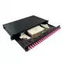 LogiLink 19 ίντσες 1U 24-Port LC Duplex OM4 Multimode κουτί συγκόλλησης patch panel, μαύρο