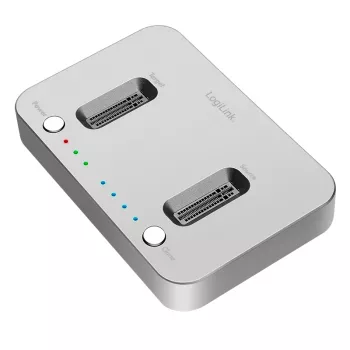 LogiLink USB 3.2 Gen2 σταθμός σύνδεσης, 2-Bay, για M.2 NVMe SSD, λειτουργία κλωνοποίησης