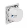 LogiLink επιτοίχια πρίζα με φορτιστή 2 θυρών USB-C, 25W PD