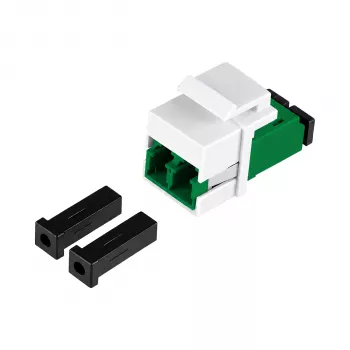 EFB Keystone module LC/APC Duplex OS2 πράσινο - προσαρμογέας οπτικής ίνας Singlemode