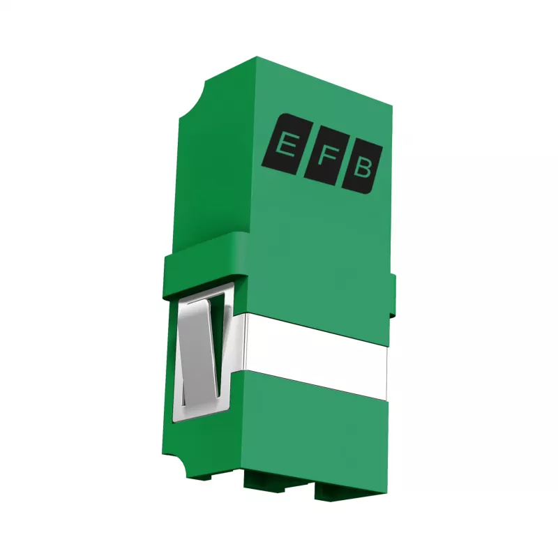 EFB Keystone module LC/APC Duplex OS2 πράσινο - προσαρμογέας οπτικής ίνας Singlemode