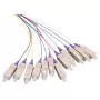 LOGILINK σετ Fiber Pigtail 12 x SC OM4 2m, πολύχρωμο, βύσμα μωβ