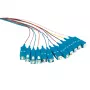 LogiLink σετ Fiber Pigtail 12 x SC OS2 2m, πολύχρωμο, βύσμα μπλε