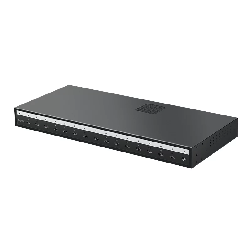 LogiLink USB-C Πολυφορτιστής (IPSS), 15 θύρες, PD, Smart, Μαύρο