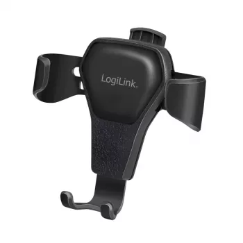LogiLink AA0164 Βάση αυτοκινήτου αερισμού για smartphone, περιστροφή 360°, χειρισμός με ένα χέρι, Μαύρο