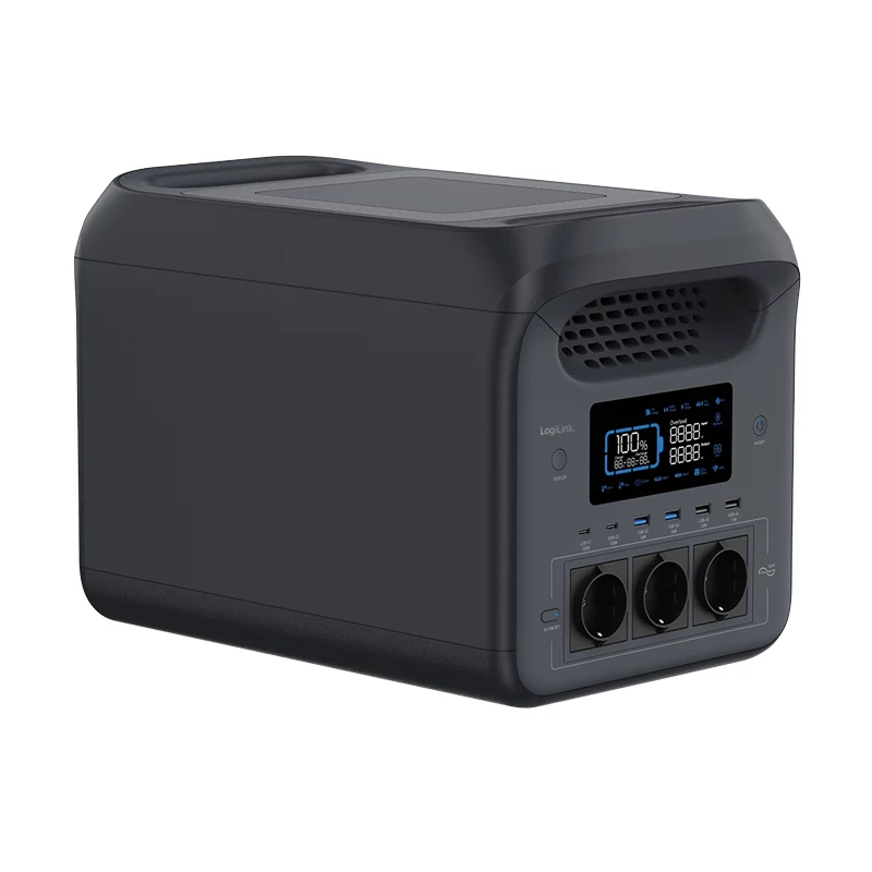 LogiLink PPS1800 φορητό powerstation, 1800 W, LiFePO4, συμβατό με Tuya