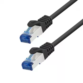 LogiLink EconLine Cat.6A S/FTP LSZH Patchkabel, 7,5 m, μαύρο, CCA