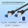 LogiLink EconLine Cat.6A S/FTP LSZH Patchkabel, 7,5 m, μαύρο, CCA