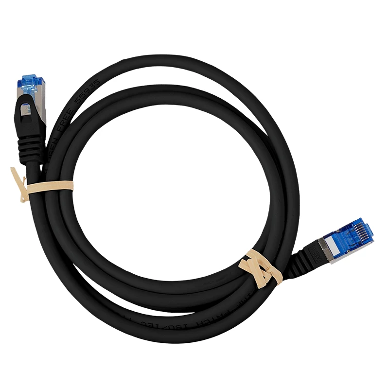 LogiLink EconLine Cat.6A S/FTP LSZH Patchkabel, 7,5 m, μαύρο, CCA