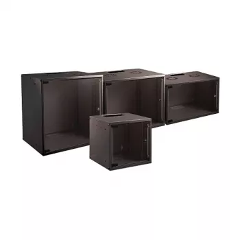 EFB Elektronik BASIC 15U Wandmontage-Netzwerkschrank, 19 inch, βάθος 450 mm, μαύρο RAL 9005