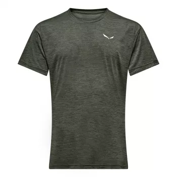 Salewa Puez Melange Dry κοντομάνικο μπλουζάκι - Dark Olive Melange - XL