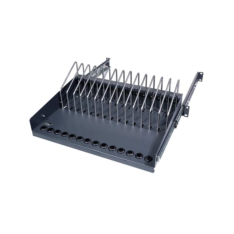 LogiLink SF100B ράφι συρτάρι 19 ιντσών 1U για notebook, tablet και smartphone, μαύρο