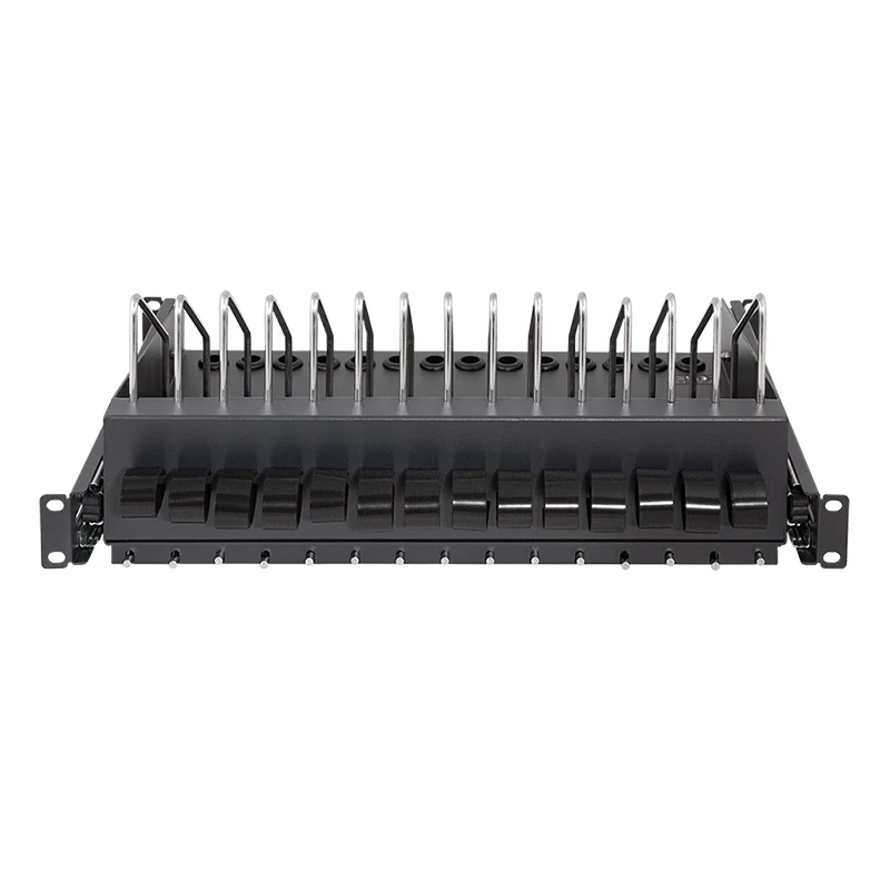 LogiLink SF100B ράφι συρτάρι 19 ιντσών 1U για notebook, tablet και smartphone, μαύρο