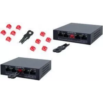 LogiLink σετ αποκλεισμού θυρών RJ45 με κλειδί, 10 κλειδαριές, μπλε