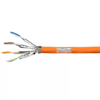 LogiLink Cat.7 600 MHz καλώδιο εγκατάστασης 23 AWG CCA, S/FTP 50 m, πορτοκαλί