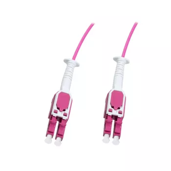 LogiLink Uniboot Push-Pull LC-LC OM4 πολύτροπο καλώδιο patch οπτικής ίνας, 1,0 m, LSZH, Heather Violet