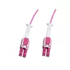 LogiLink Uniboot Push-Pull LC-LC OM4 πολύτροπο καλώδιο patch οπτικής ίνας, 1,0 m, LSZH, Heather Violet