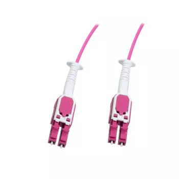LogiLink Uniboot Push-Pull LC-LC OM4 πολύτροπο καλώδιο patch οπτικής ίνας, 1,0 m, LSZH, Heather Violet