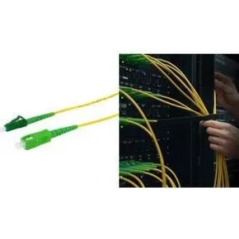 LogiLink FPSLS40 OS2 μονότροπο καλώδιο patch οπτικής ίνας, SC σε LC Simplex, 40 m, κίτρινο, LSZH