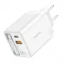 LogiLink φορτιστής USB-A/C 65 W GaN 3 θυρών λευκό με καλώδιο USB-C
