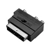 LogiLink προσαρμογέας SCART σε RCA/S-Video με διακόπτη, μαύρο